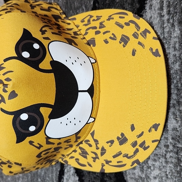 PUGS CHEETAH FACE ADJUSTABLE SNAP-BACK UNISEX CAP HAT - Picture 2 of 13